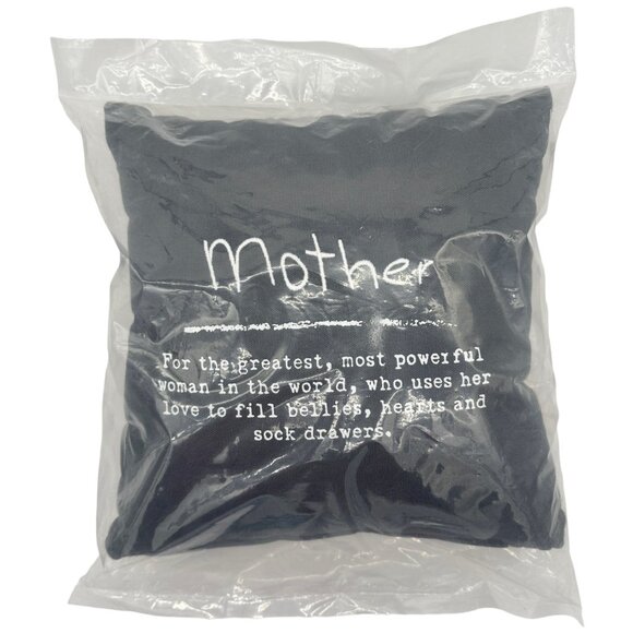 Primitives by Kathy Pillow Gray 12 x 12 Stitched Mother Printed Saying NIP - Picture 1 of 7
